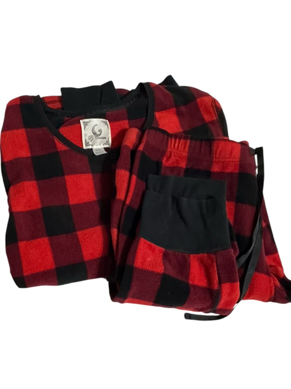 Pj Couture Red and Black Buffalo Plaid Lounge Pants